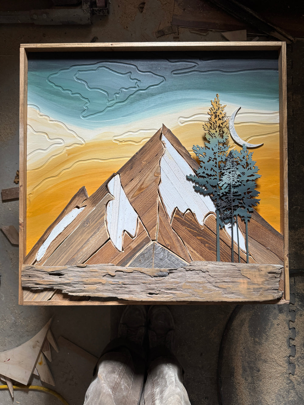 Scroll saw mountain