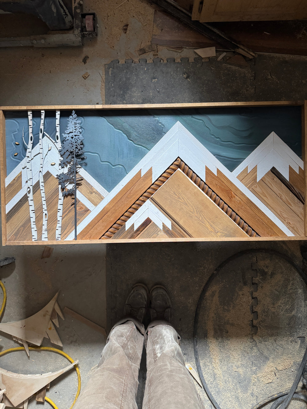 Rainy sky 36x17