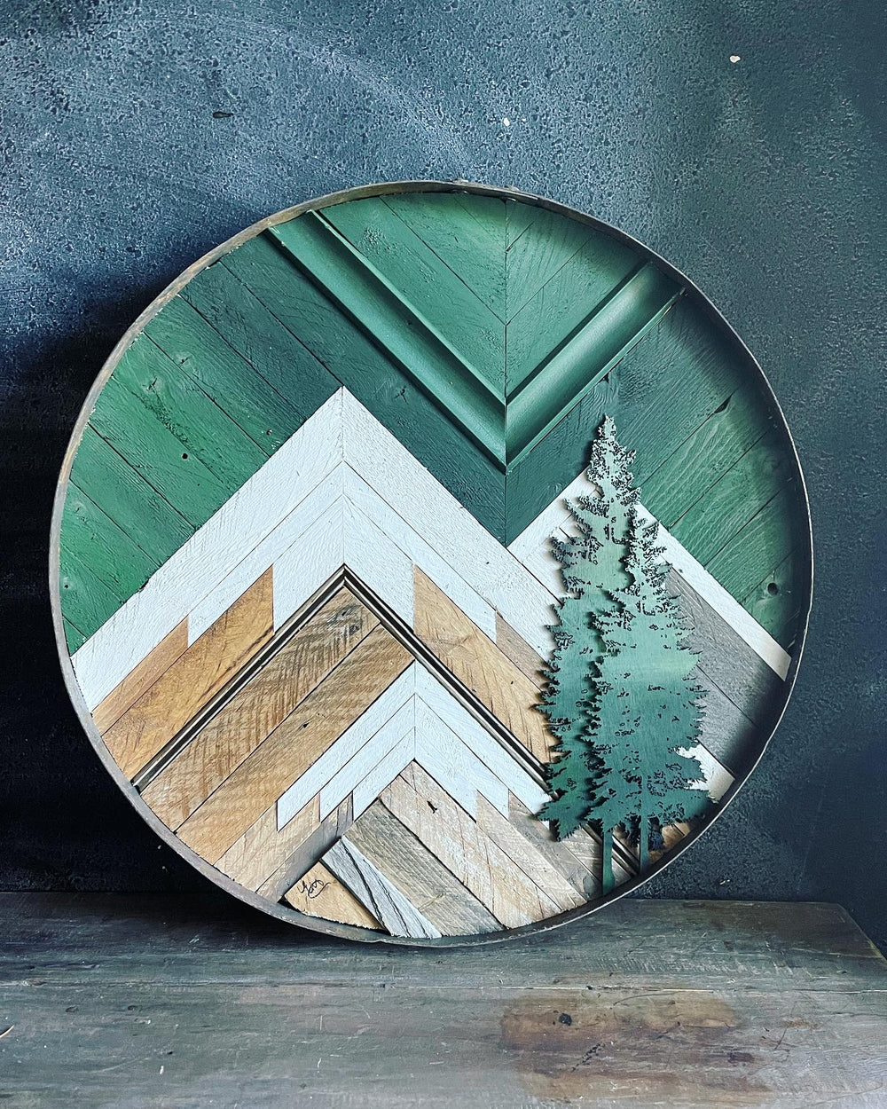 Winter Evening Mountain Round